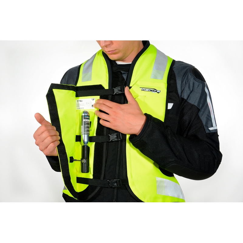 Gilet airbag HELITE Turtle 2 jaune fluo