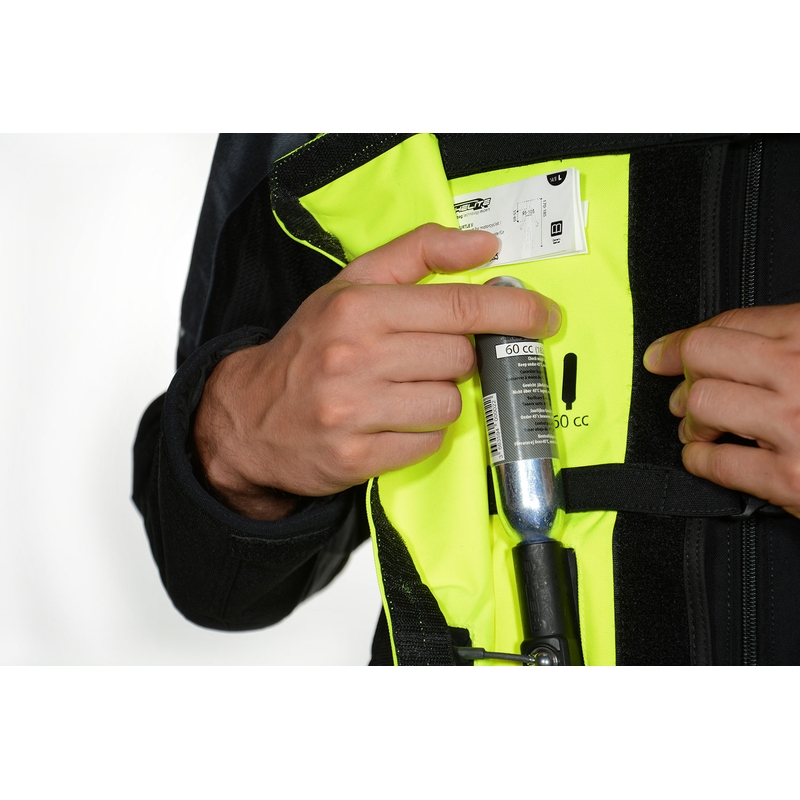 Gilet airbag HELITE Turtle 2 jaune fluo