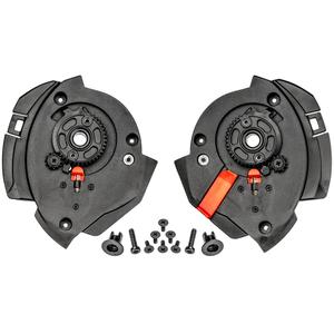 Mécanisme de visière rabattable Cassida pour casques de moto, noir