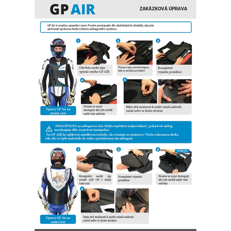 HELITE GP Air 2 gilet airbag noir et blanc