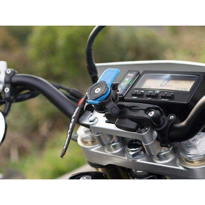 Support de téléphone Quad Lock® 360 avec levier de déverrouillage, bleu-noir