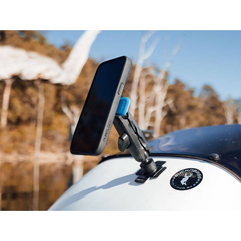 Support de téléphone Quad Lock® 360 avec levier de déverrouillage, bleu-noir