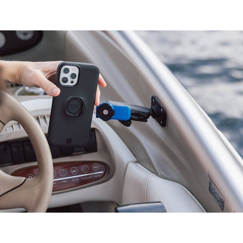Support de téléphone Quad Lock® 360 avec levier de déverrouillage, bleu-noir