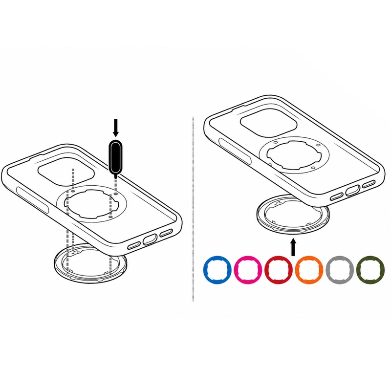 Anneau Quad Lock® MAG 2 gris