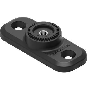 Base rectangulaire plate à 2 trous Quad Lock® 360 noire