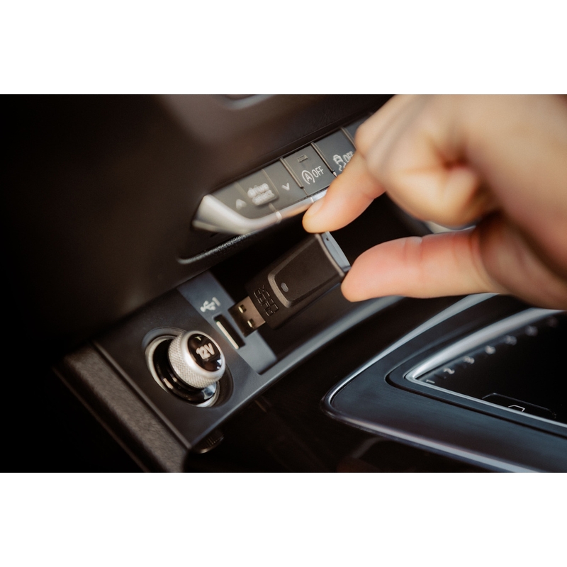 Adaptateur sans fil Quad Lock® CarPlay/Android Auto noir