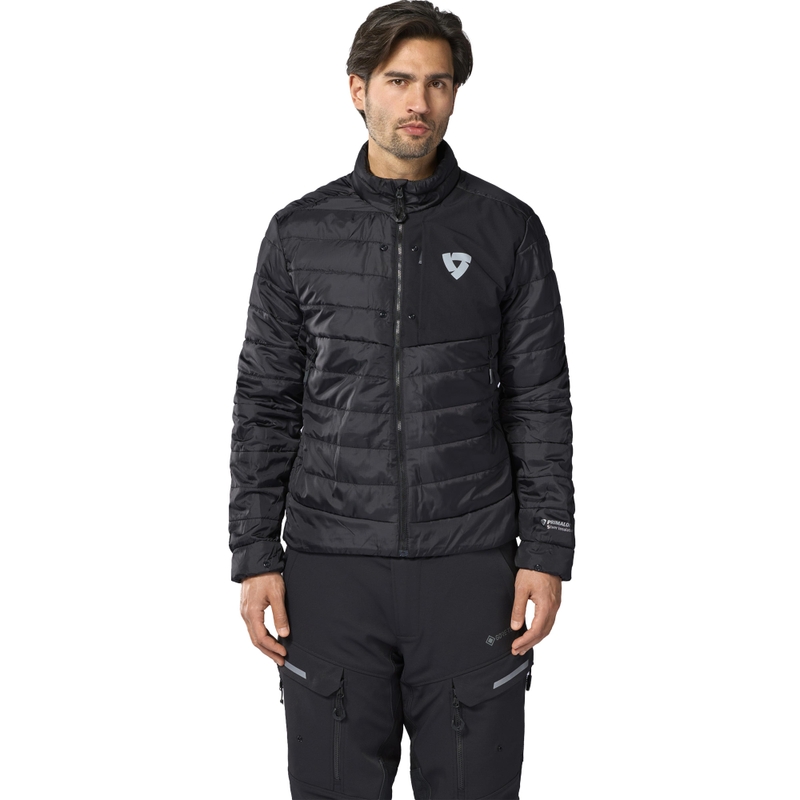 Blouson de moto Revit Defender 4 GTX noir-jaune moutarde