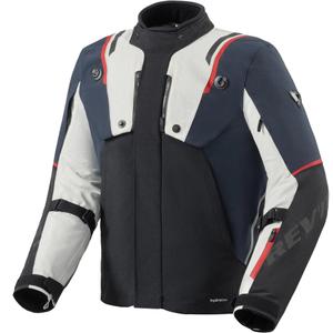Veste de moto Revit Fractal H2O bleue et blanche