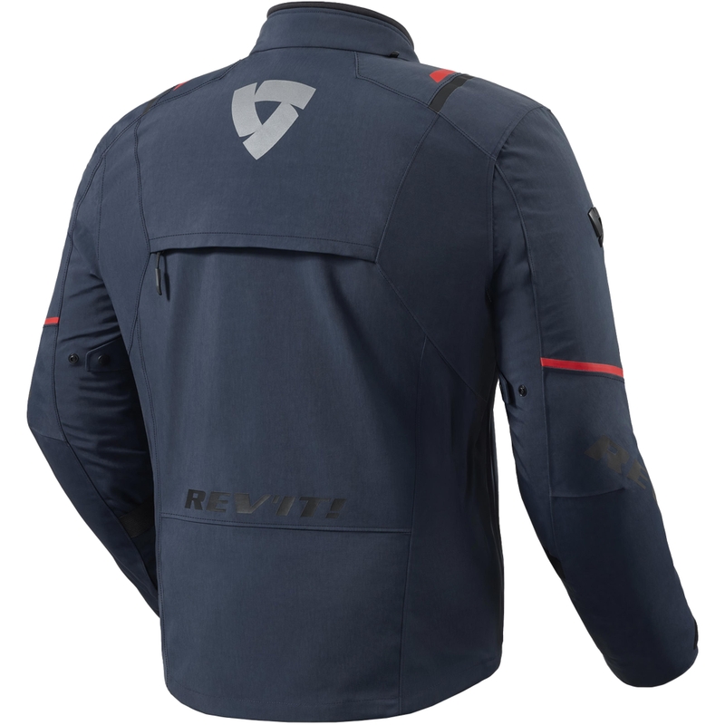 Veste de moto Revit Fractal H2O bleu foncé