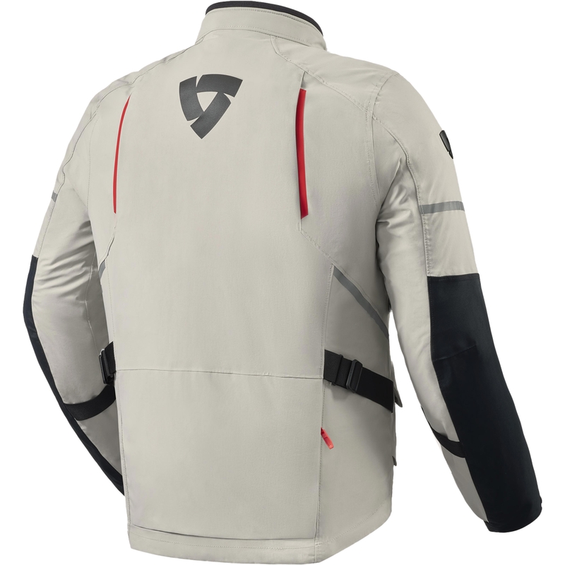 Veste de moto Revit Vertical 2 GTX grise et rouge