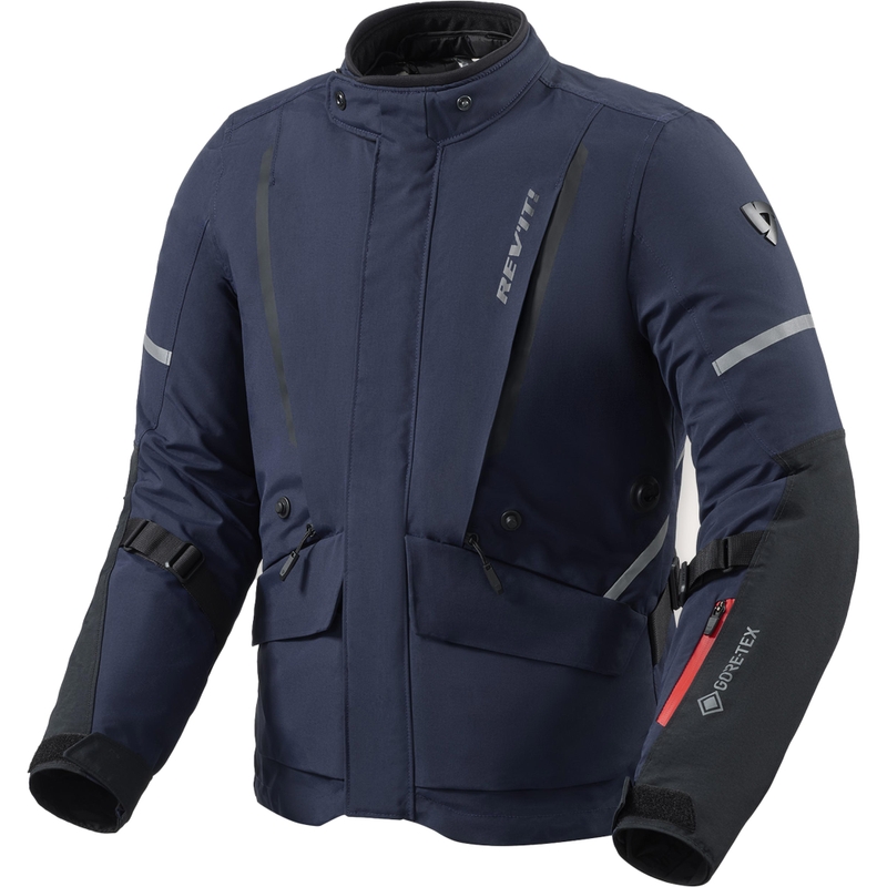 Veste de moto Revit Vertical 2 GTX bleu foncé-noir