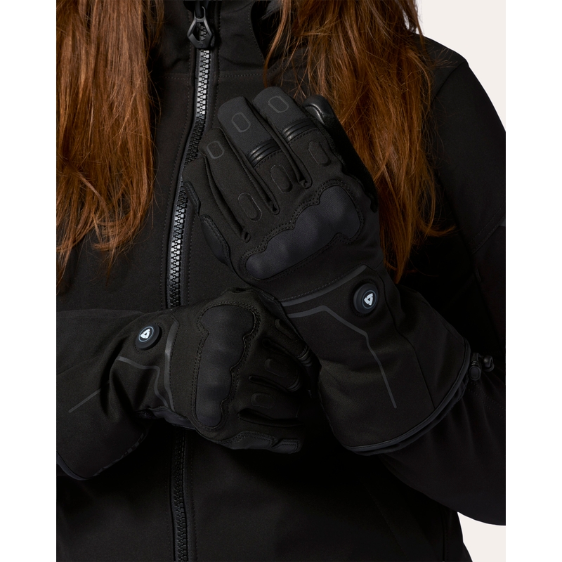 Gants de moto chauffants pour femmes Revit Liberty 2 H2O, noirs