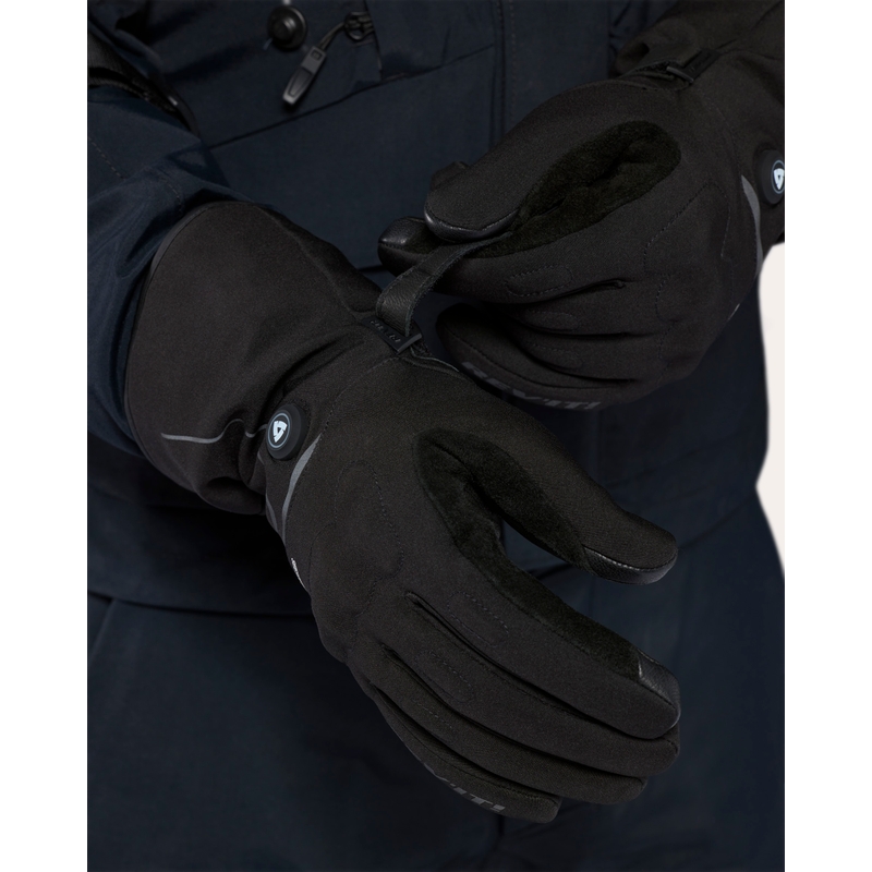 Gants de moto chauffants noirs Revit Freedom 2 H2O
