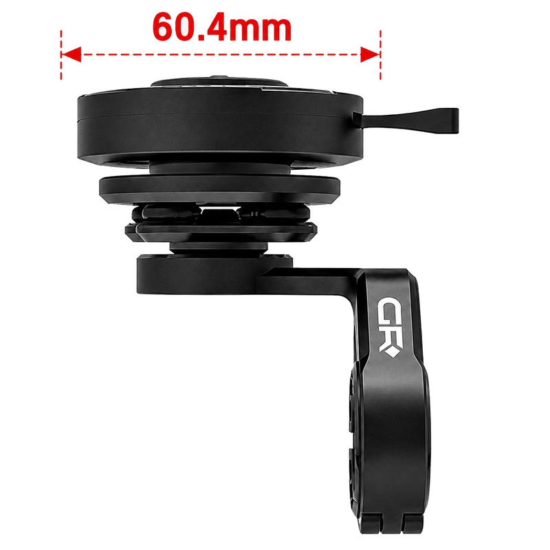 Support de téléphone GRxplore MT10 pour guidon de moto courbé, noir