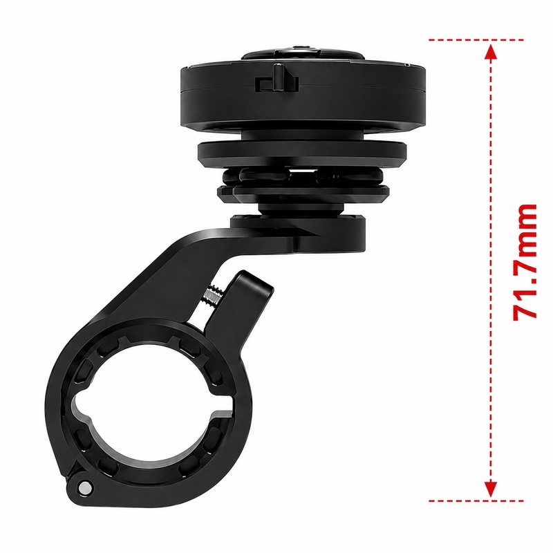 Support de téléphone GRxplore MT10 pour guidon de moto courbé, noir