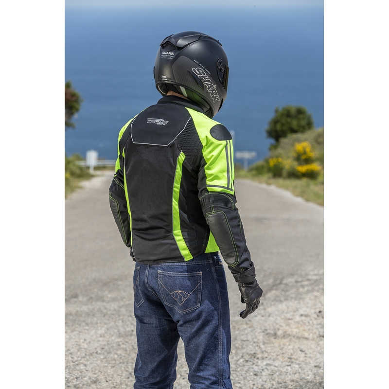Veste airbag HELITE Vented noir-jaune fluo