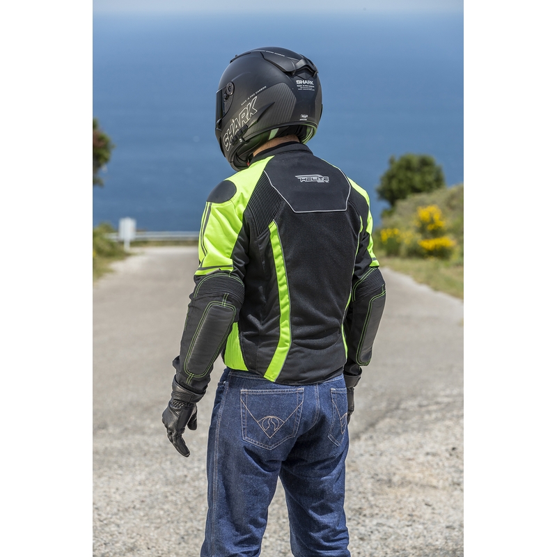Veste airbag HELITE Vented noir-jaune fluo