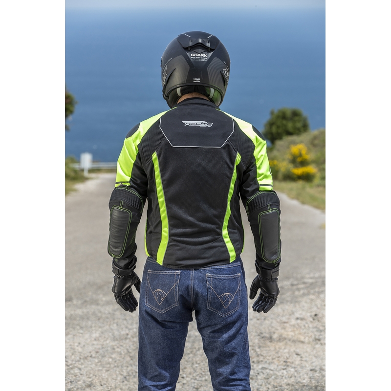 Veste airbag HELITE Vented noir-jaune fluo