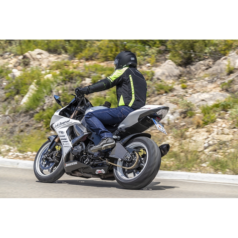 Veste airbag HELITE Vented noir-jaune fluo