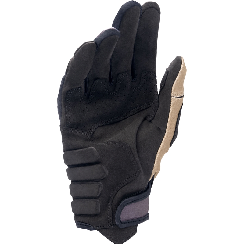 Gants de motocross Alpinestars Techdura noir-marron-rouge fluo