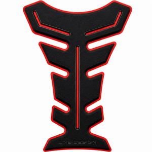 Autocollant pour réservoir de carburant Impression HDF9 noir-rouge