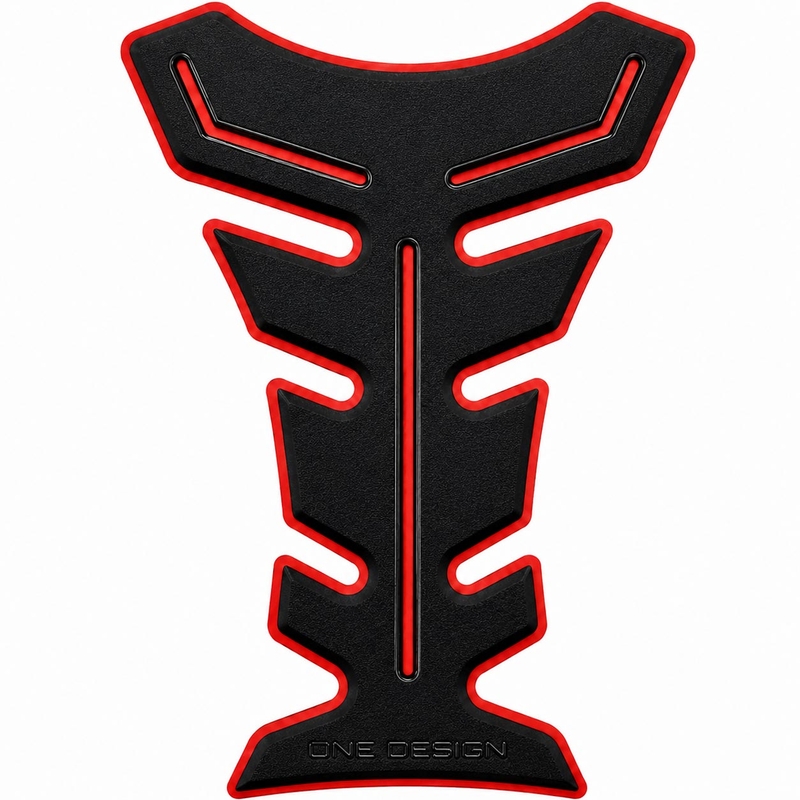 Autocollant pour réservoir de carburant Impression HDF9 noir-rouge
