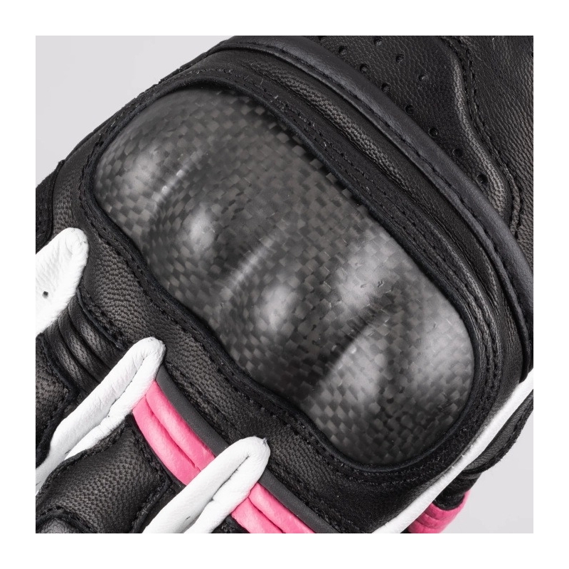Gants de moto pour femmes Oxford RP-5 3.0 noir-blanc-rose