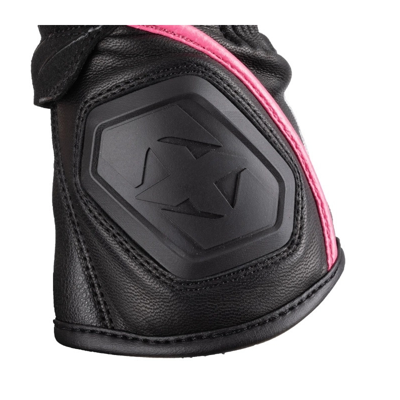 Gants de moto pour femmes Oxford RP-5 3.0 noir-blanc-rose
