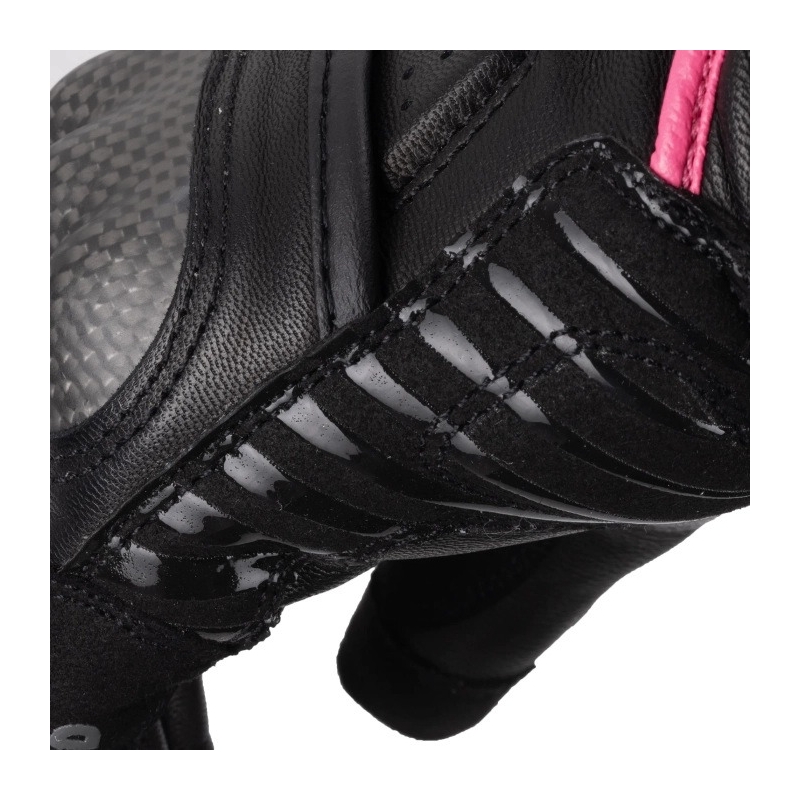 Gants de moto pour femmes Oxford RP-5 3.0 noir-blanc-rose