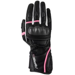 Gants de moto pour femmes Oxford RP-5 3.0 noir-blanc-rose