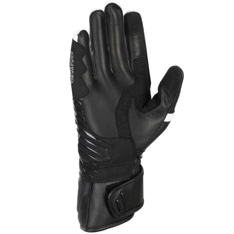 Gants de moto Oxford RP-5 3.0 noir et blanc
