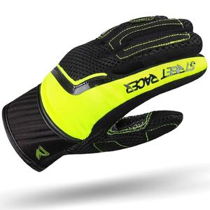 Gants de moto Street Racer Stunt Noir-Jaune Fluo