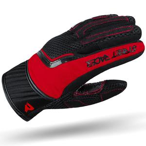Gants moto femme Street Racer Stunt noir-rouge