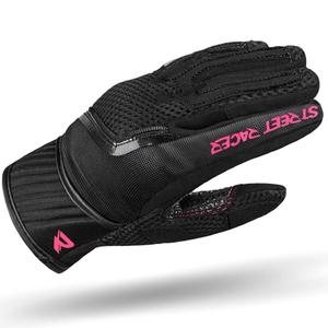 Gants moto femme Street Racer Stunt noir-rose