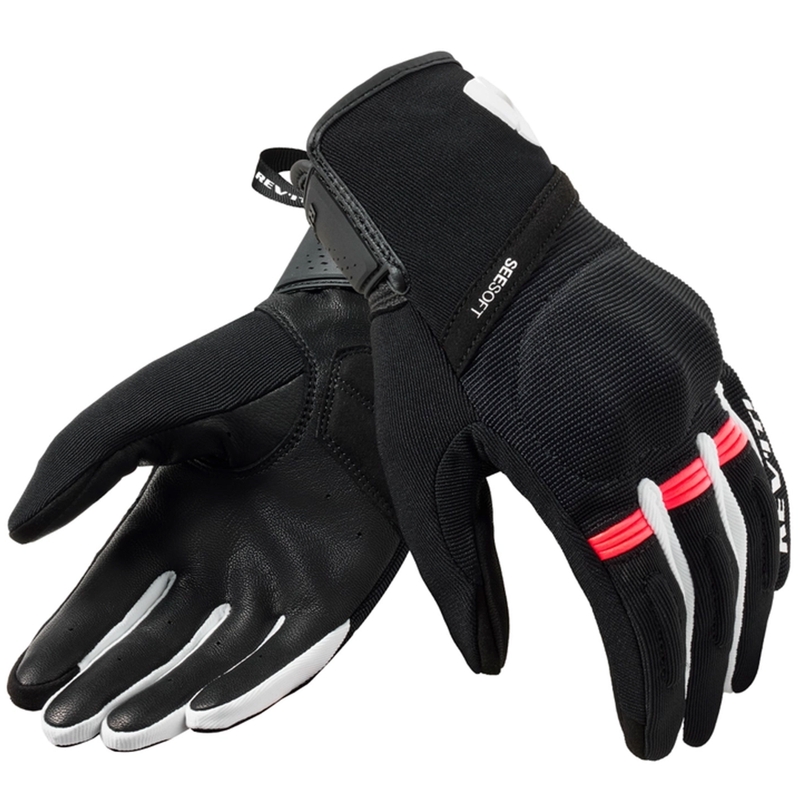 Gants de moto Revit Mosca 2 noir et rose pour femmes