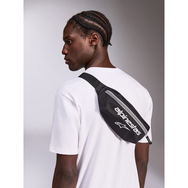 Sac banane Alpinestars Only Linear 2L noir et blanc