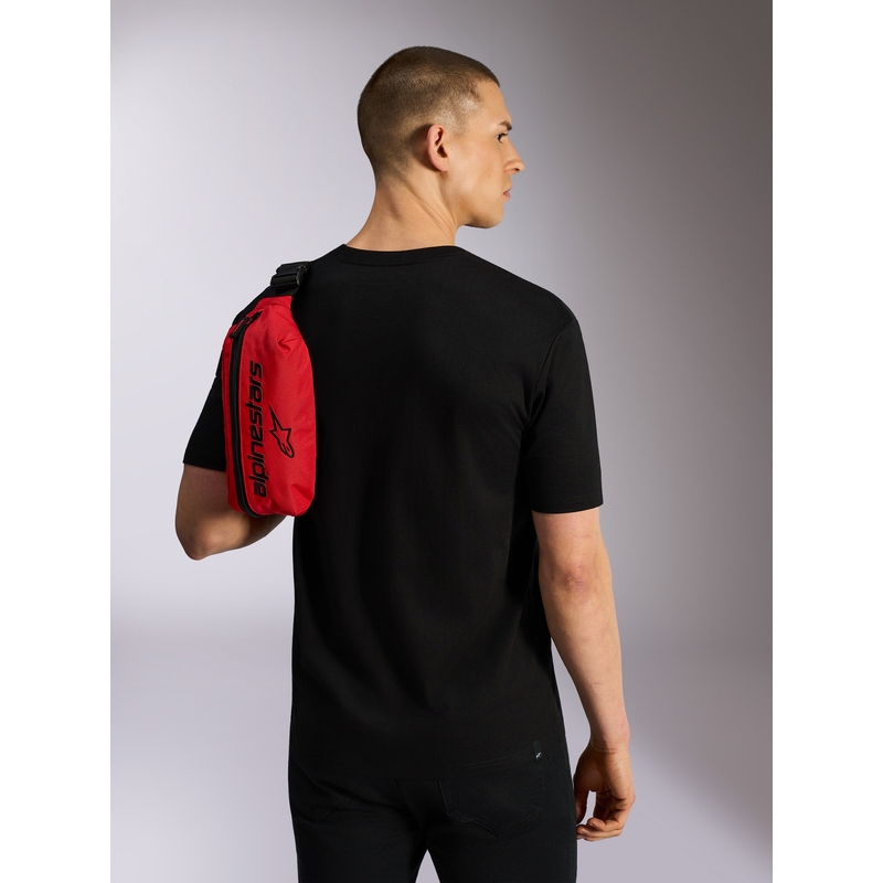 Sac banane Alpinestars Only Linear 2L rouge-noir
