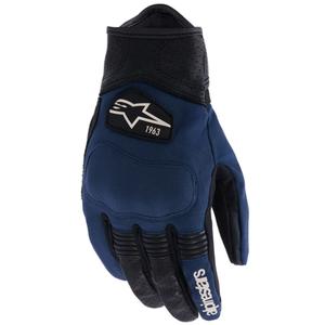 Gants de moto Alpinestars Tracker bleu foncé-noir