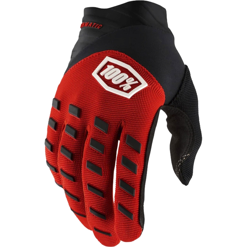 Gants de motocross enfant 100% Airmatic rouge-noir