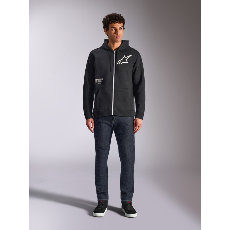 Sweat à capuche Alpinestars Transverse noir