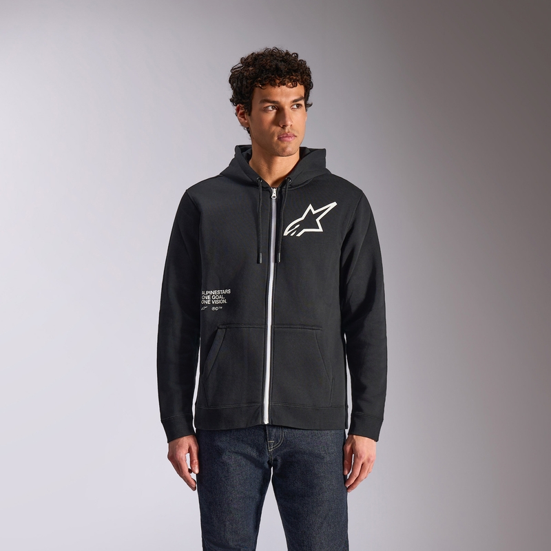 Sweat à capuche Alpinestars Transverse noir