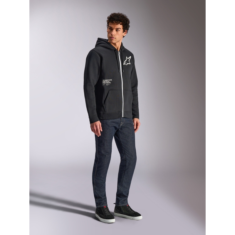 Sweat à capuche Alpinestars Transverse noir