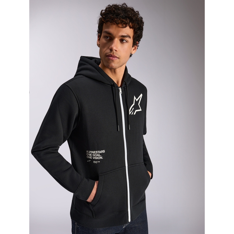 Sweat à capuche Alpinestars Transverse noir