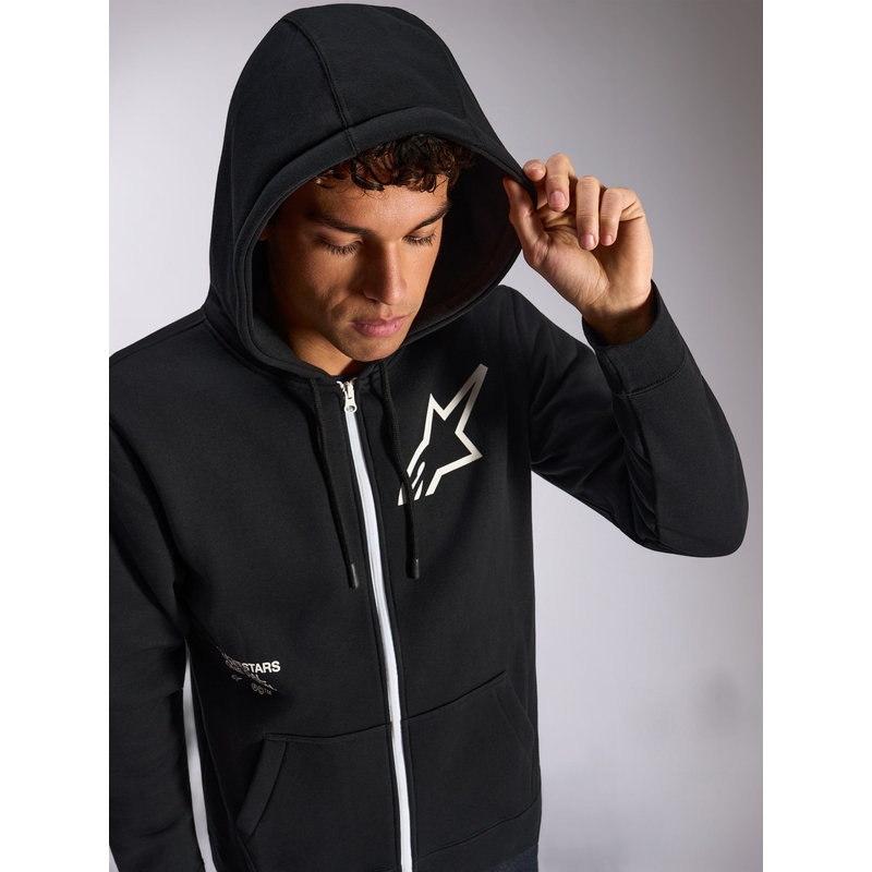 Sweat à capuche Alpinestars Transverse noir