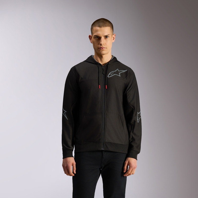 Sweat à capuche Alpinestars Sessions 3 noir-gris