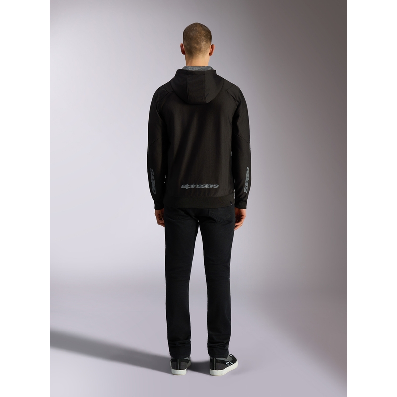 Sweat à capuche Alpinestars Sessions 3 noir-gris