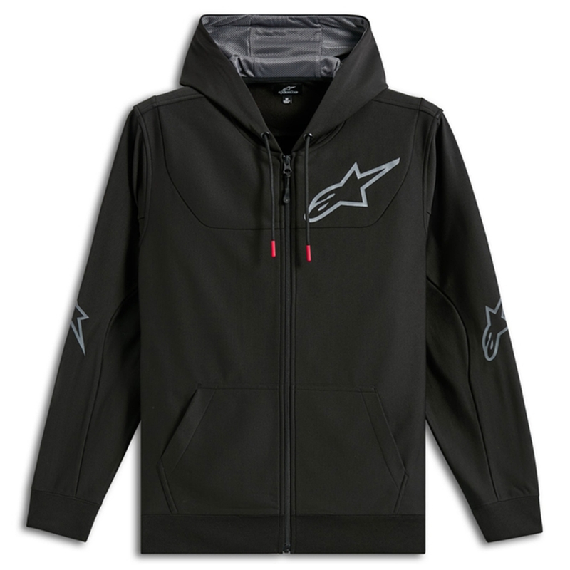 Sweat à capuche Alpinestars Sessions 3 noir-gris