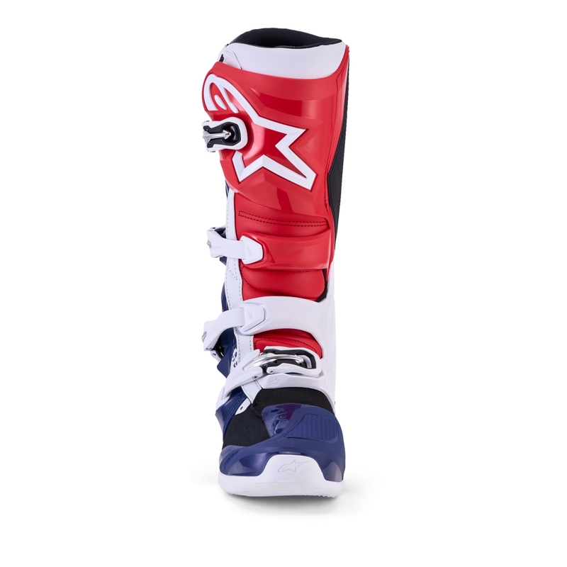 Bottes de motocross Alpinestars TECH 7 UNITY rouge-blanc-bleu