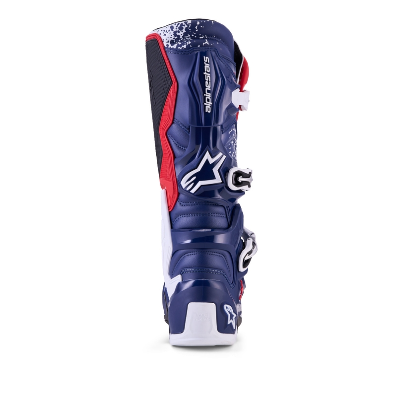 Bottes de motocross Alpinestars TECH 7 UNITY rouge-blanc-bleu