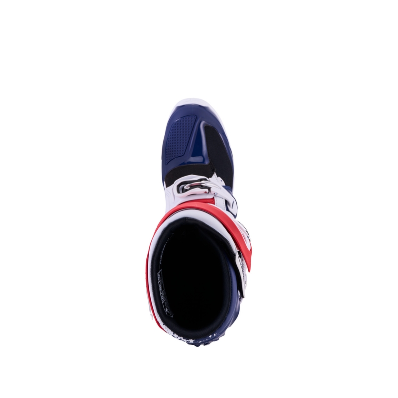 Bottes de motocross Alpinestars TECH 7 UNITY rouge-blanc-bleu